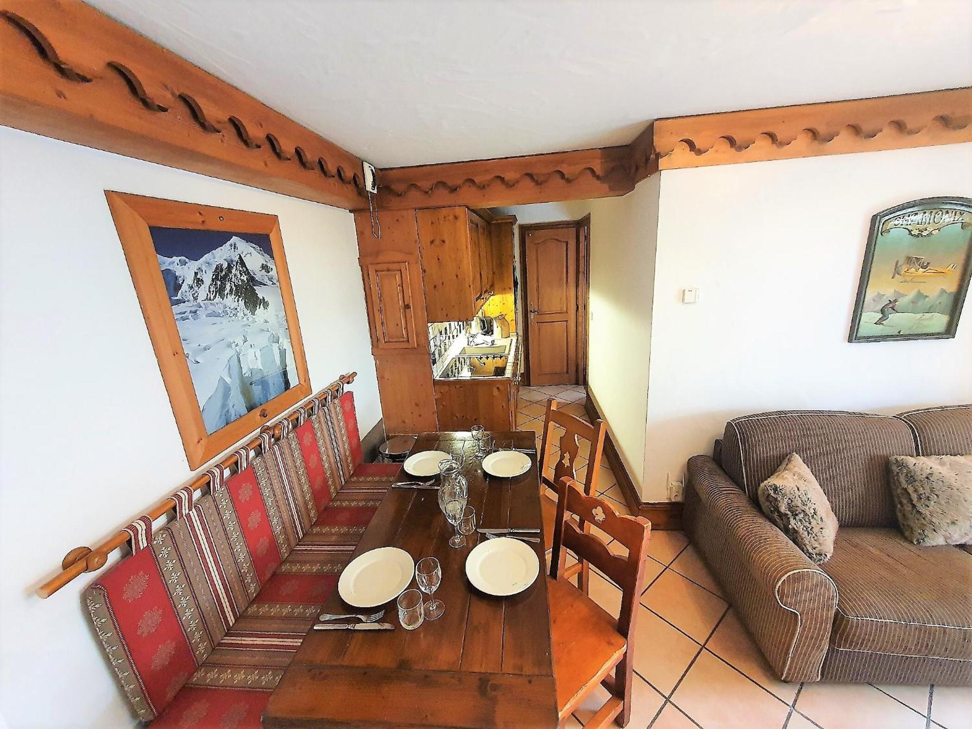 La Ginabelle Vue Montblanc 4 Personnes Appartement Chamonix Buitenkant foto